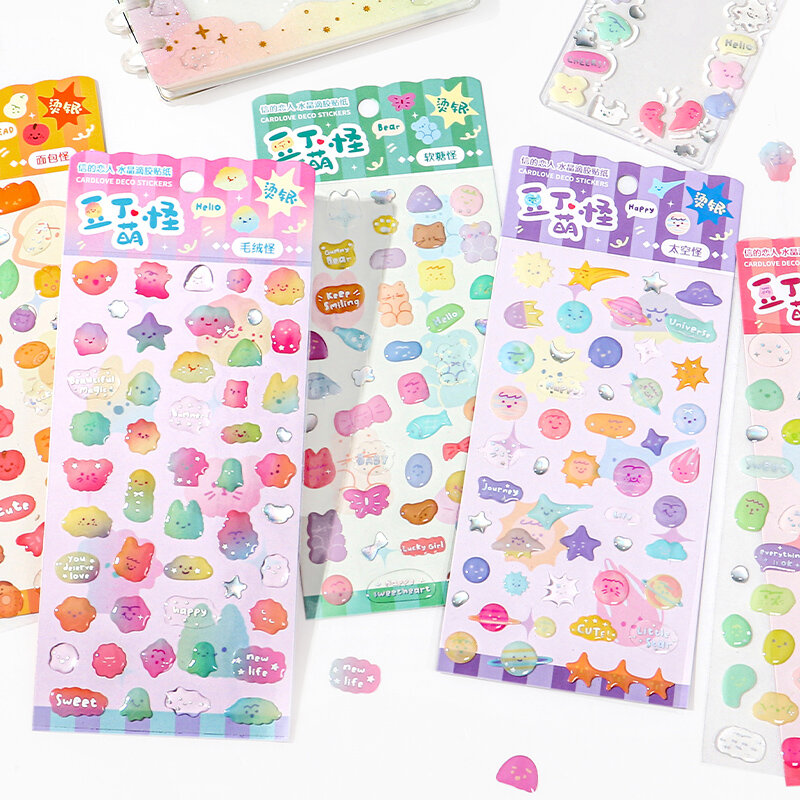10 confezioni/lotto Douding Cute Monster series retro message dispensing sticker