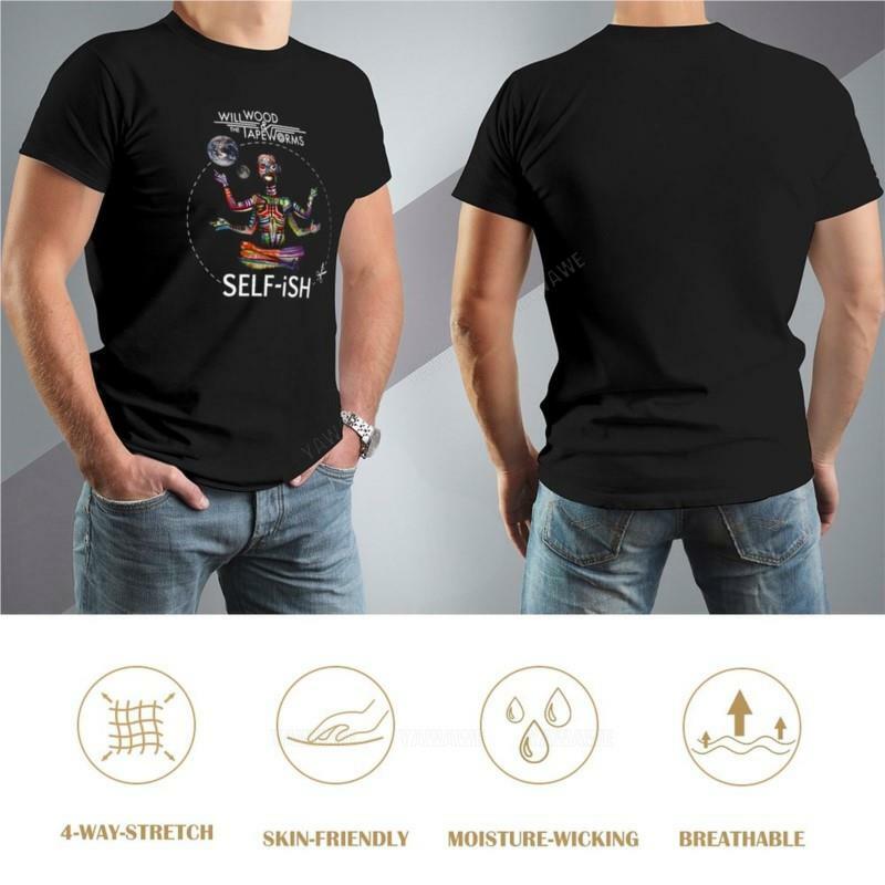 T-shirt in legno di Will Self-ish egoistico magliette grafiche magliette da allenamento per uomo t-shirt da uomo in cotone nero
