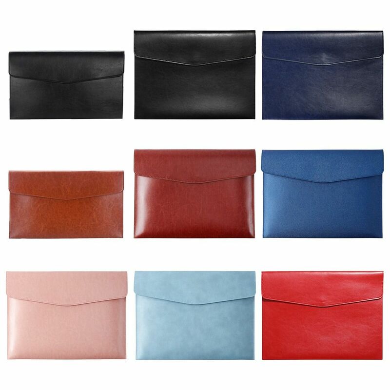 A4 A6 Document Organiser Stationery Dustproof Data Contract Bill Storage Briefcase File Bag Document Bag Leather File Folder