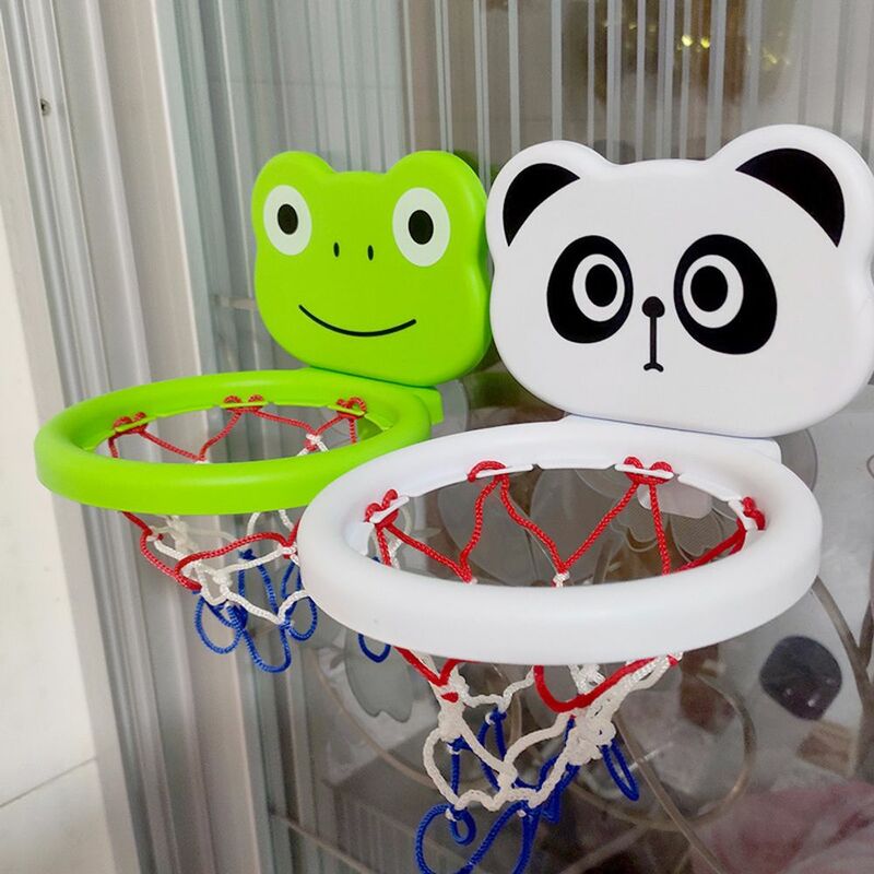 Mainan mandi Mini dengan 3 bola, keranjang mainan menembak air, bak mandi air, Set mainan mandi, papan belakang Basket