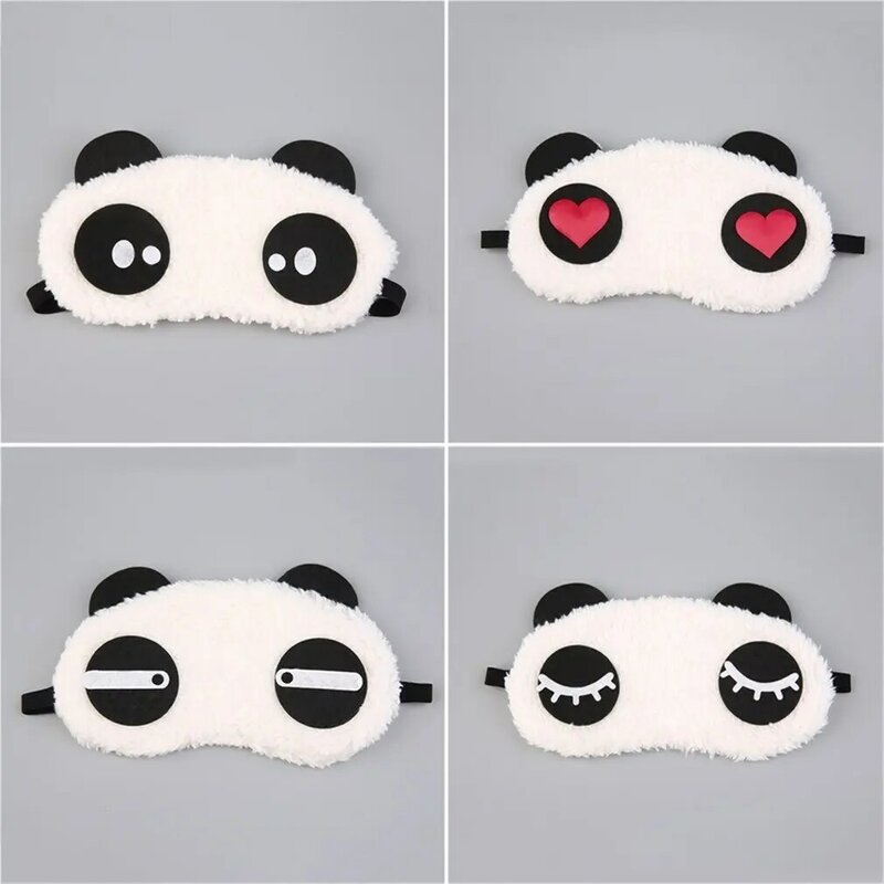 Nette Design Plüsch Panda Gesicht Auge Reise Schlafen Weiche Augen Maske Augenbinde Shade Tragbare Schlafen Augen Abdeckung