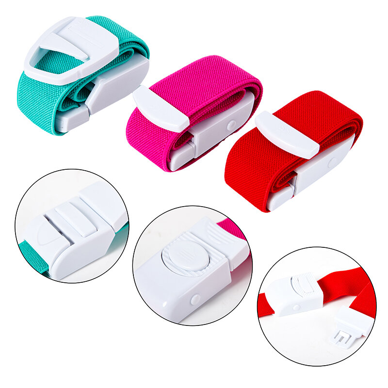 1PC Adjustable Medical Latex-Free Buckle Tourniquet for Outdoor Emergency Stop Bleeding First Aid Survival Kit Elastic Strap