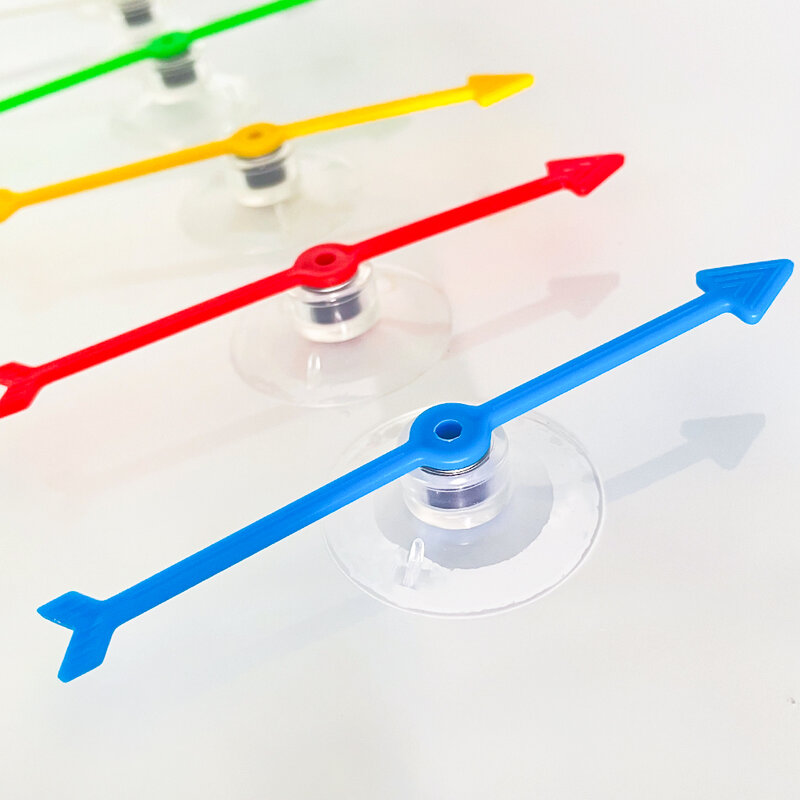 4 Inci Permainan Spinner Plastik Panah Spin Hisap Piala Papan Panah Mainan untuk Pesta Sekolah Rumah Usingboard Spinner