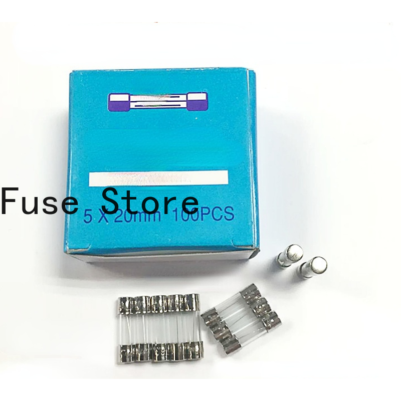 10PCS 5*20 Glass Fuse Tube Slow-breaking Delay T5A 250V With UL SA Certification.