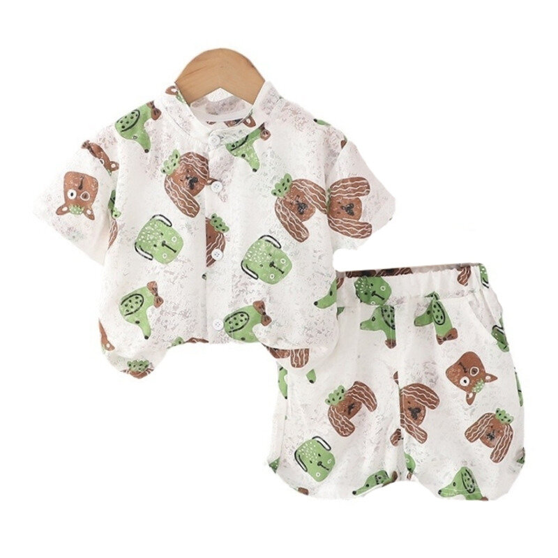New Summer Baby Clothes Suit Children Cartoon Shirt Shorts 2Pcs/Sets Toddler Boys Clothing Infant Casual Costume Kids Sportswear