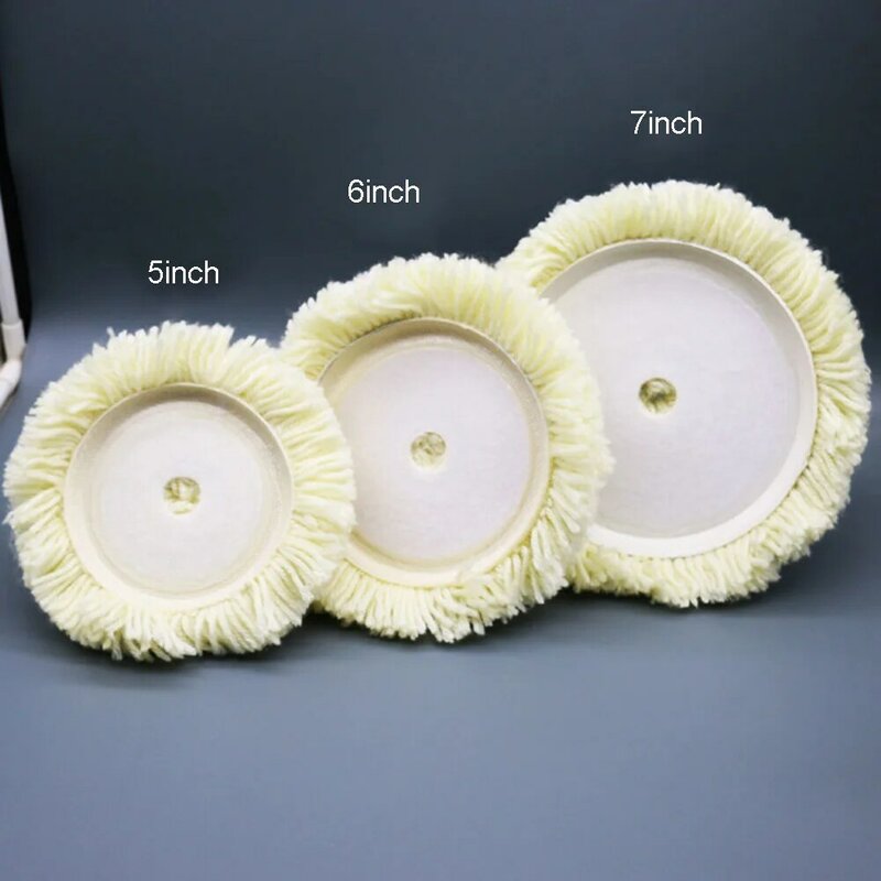 Consigue un brillo impecable con almohadillas de pulido de lana, construcción de lana de primera calidad, adecuada para eliminar imperfecciones