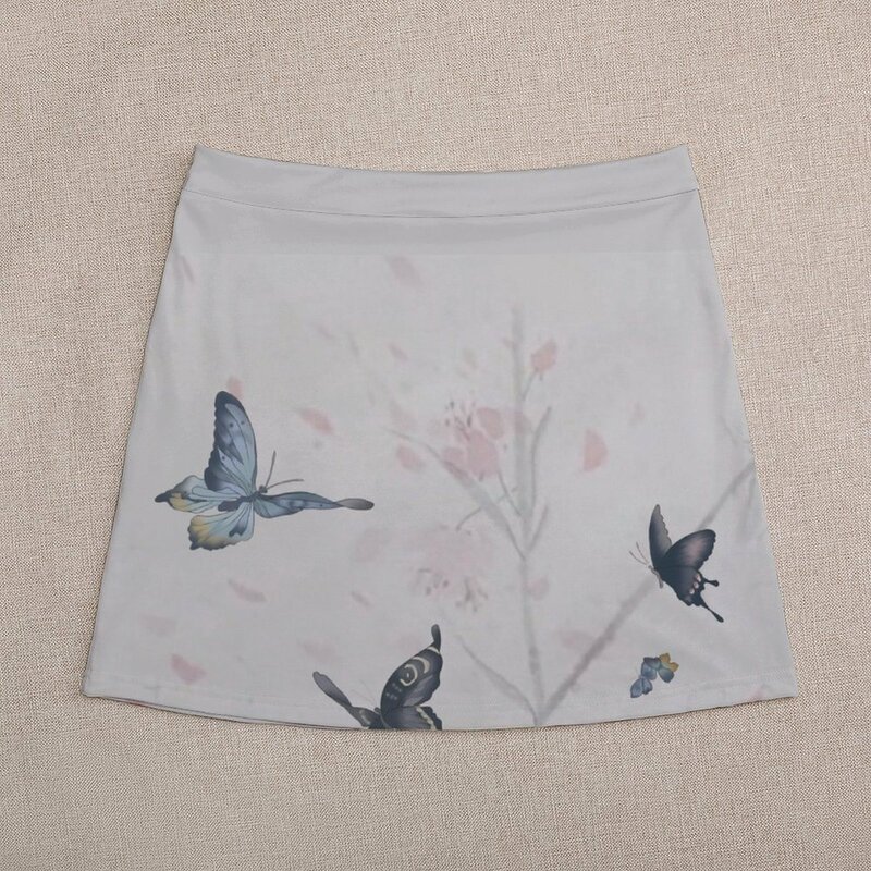 Mini-saia feminina de borboleta Fanart, amantes do céu vermelho minissaia, roupas de verão, conjuntos de vestidos, 2023