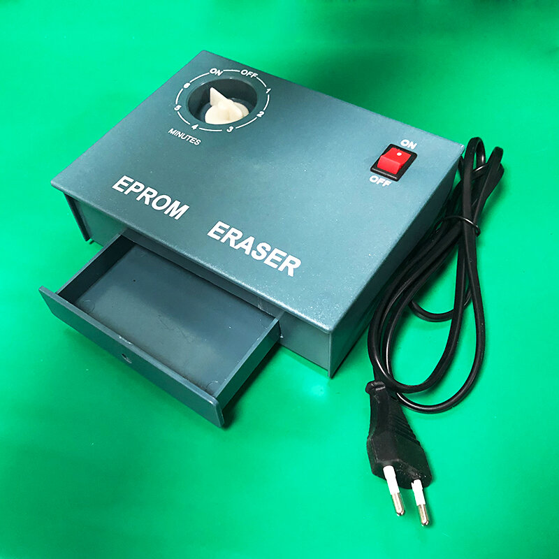 Penghapus EPROM UV 220V lampu Ultraviolet Timer dapat dihapus Chip Wafer semikonduktor hapus radiasi EPROM penghapus Data alat steker AS UE