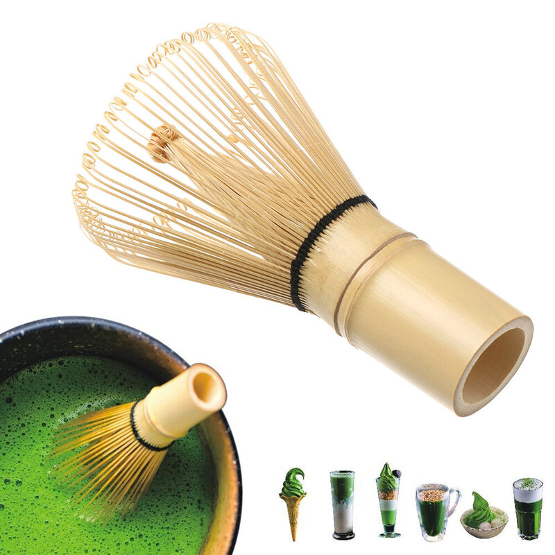Bamboo Matcha Whisk Green Tea Brush Chasen Tool Reusable Tea Powder Whisk Japanese Ceremony Matcha Stirrer Tea-whisking Tool