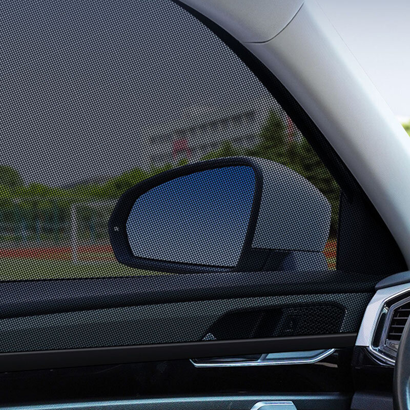 Parasol con protección UV para coche, cubierta de cortina de malla frontal y trasera, mosquitera para ventana de SUV, 1 piezas