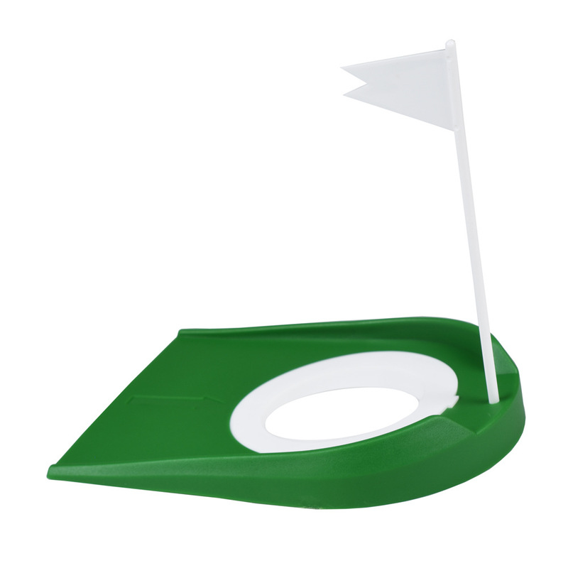 Indoor Golf Putting Trainer con foro Flag Putter Green Practice Aid Home Yard Outdoor Training Aid foro regolabile