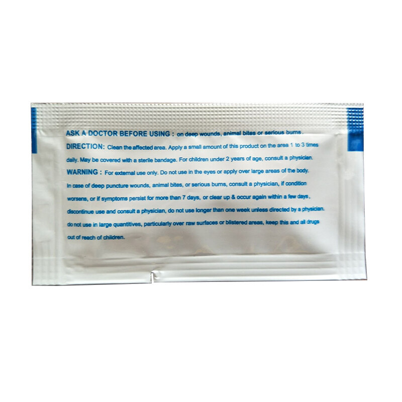 0.9 G/pak Triple Antibiotica Zalf Gel Voor Brandwonden Ehbo-kit Accessoires Dressing Burn Crème Wondverzorging Anti-Infectie