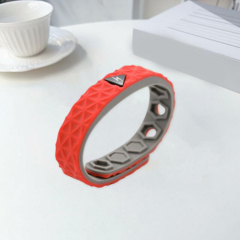 Nützliche flexible nicht verblassende Outdoor-Sport anti statische Armband für Frauen Sport Armband Silikon Armband