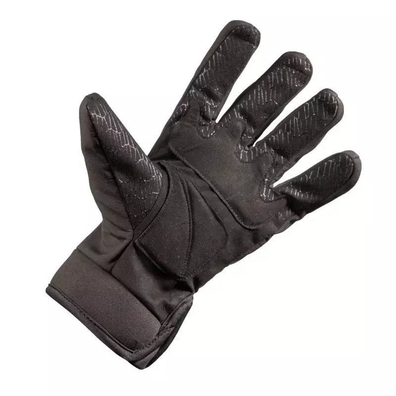 Schwarze wind dichte Winter handschuhe aus moosiger Eiche für Herren