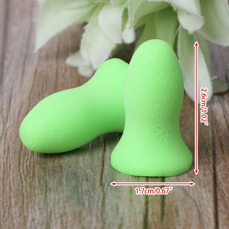2pcs Soft Foam Tapered Earplugs for Sleeping Comfortable Noise Cancelling Ear Plugs Sleep Snoring Travel