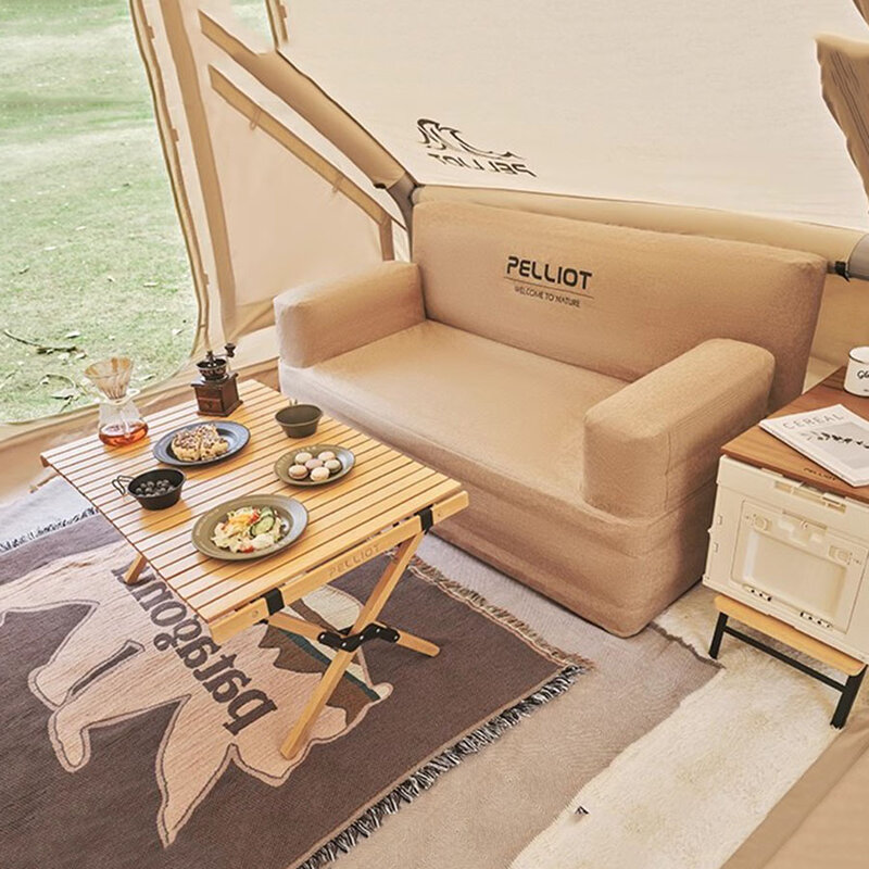 Dobrável Praia Air Sofá para Camping ao ar livre, 3 lugares, Natureza Romântica Relaxing Lounge Chair, Sofá do hotel