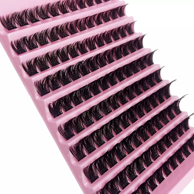 Lash Clusters 120pcs Cluster Lashes 8-16mm Individual Lashes Natural Look D Curl Fluffy Cluster Lashes DIY Eyelash Extension