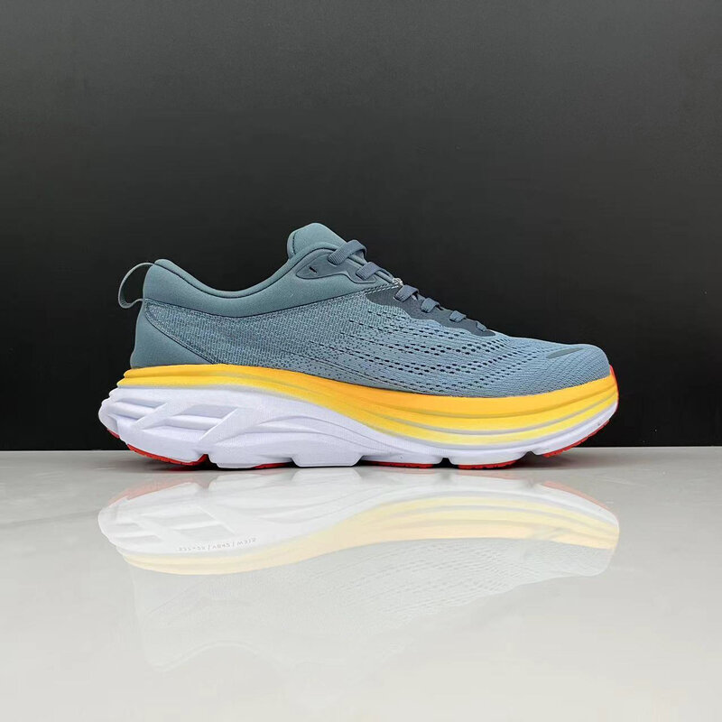 Bondi-8 Wide Running Shoes para Homens e Mulheres, Amortecimento, Maratona, Respirável, Corredores, Ao Ar Livre, Caminhada, Esportes, Casual, Original