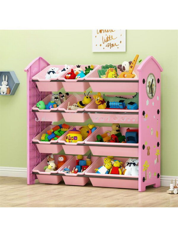 Rangement de jouets pour enfants T1, étagère pour bébé, armoire de rangement multicouche pour la maternelle