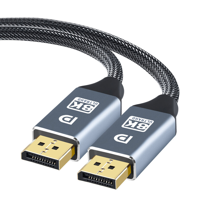 Kabel Displayport 1.4 DP do DP kabel 8K 4K 144Hz 165Hz Adapter portu wyświetlacza do apple tv, pudełko xbox series x projektory 1m 2m 5m