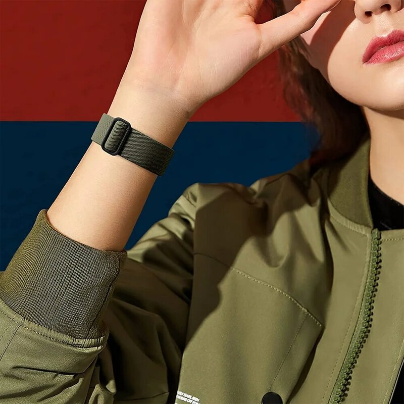 Cinturino in Nylon per Apple watch series 7 8 6 5 4 3 SE 44mm 40mm 45mm 41mm 42mm 45mm correa bracciale Apple watch ultra band 49mm
