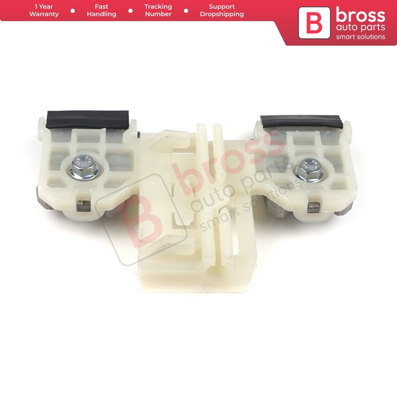 Bross Auto Parts BWR5148 Electrical Power Window Regulator Repair Clips Front Left Driver Side for Skoda Fabia 5J MG 2008 2014