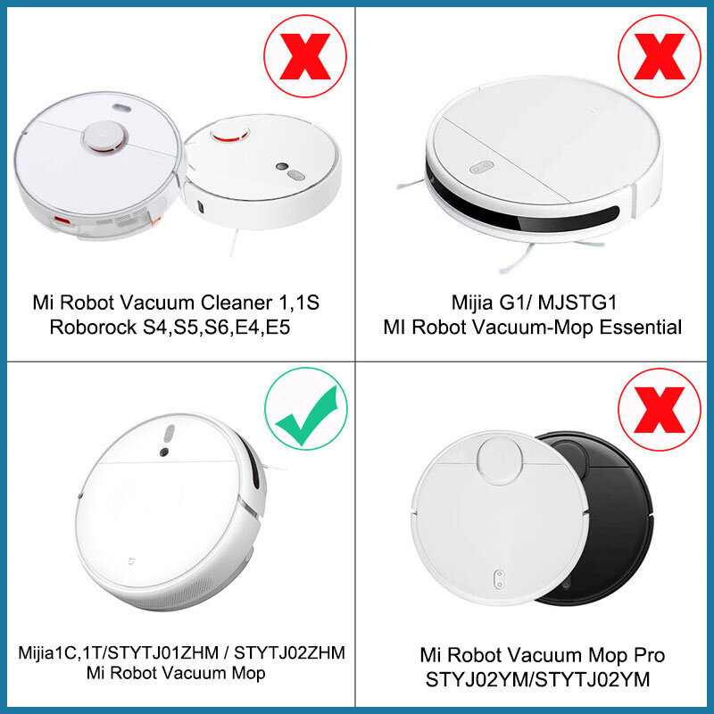 Pour XiaomiMi Robot Vacuum Mop 2,STYTJ03ZHM,Filtre Hepa,Chiffon de vadrouille, Accessoires pour aspirateur robot Mijia, Brosse principale, Brosse latérale, Pièces de rechange de rechange