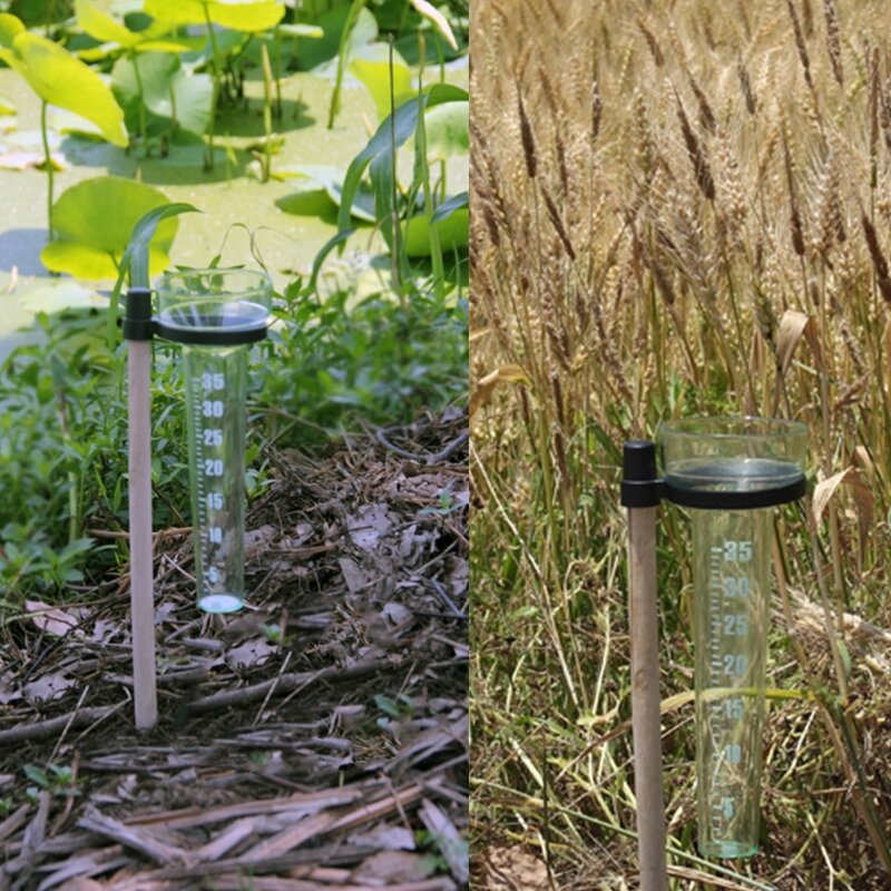 Polystyrene Rain Gauge Up to 35mm Measurement Tool For Garden Water Ground