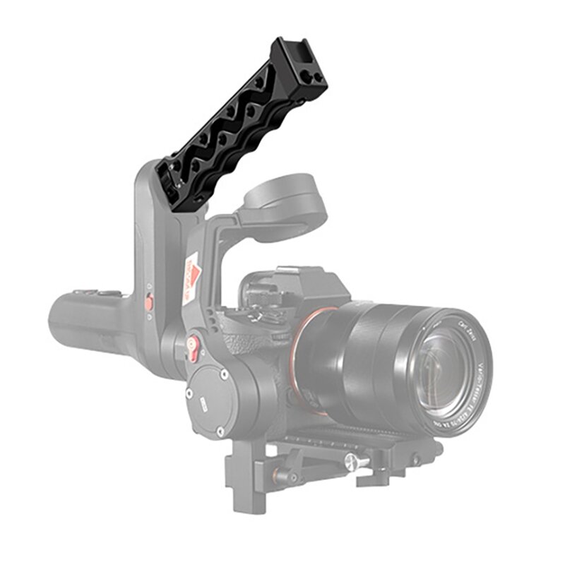Stabilizator kamery uchwyt z 1/4 otworami na śrubę kamera ze stopu aluminium uchwyt rękojeści zimne buty do DSLR itp