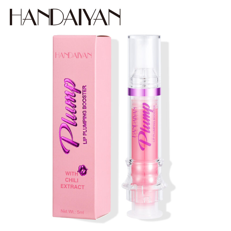 Handaiyan-Lip Plumping Booster, Glitter Red Batom Nude, líquido à prova d'água, Hidratar o óleo, Maquiagem Sexy