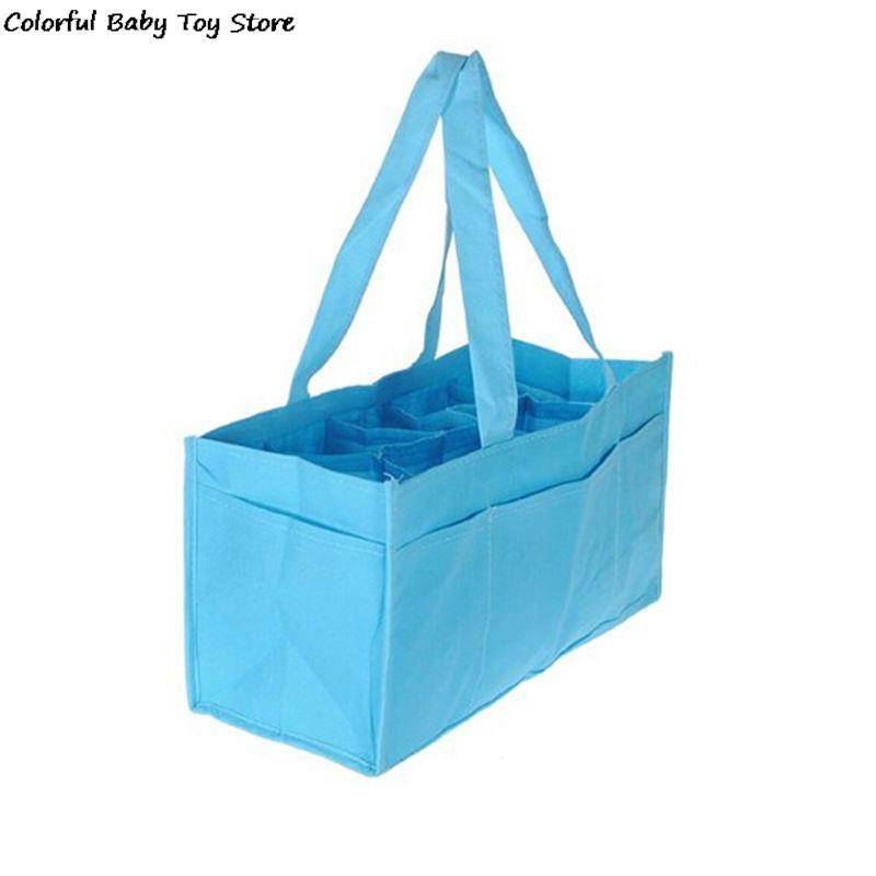 赤ちゃん用の多機能ポータブルハンドバッグ,おむつ収納トート,再利用不可,織り,7つの個別バッグ,ホット,新品