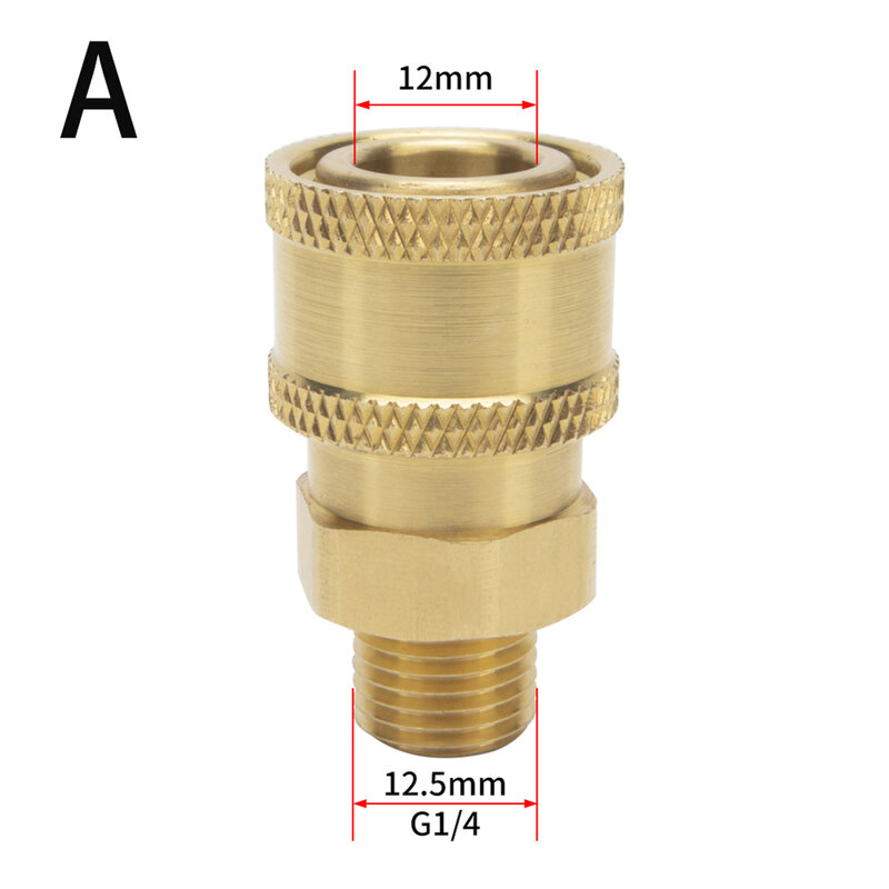 Pressure Washer Coupling Quick Release Adapter 1/4" Male Male Fitting Garden Watering Adapter Hose Quick Connector