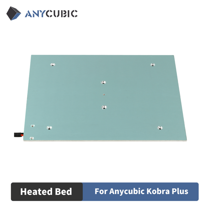 ANYCUBIC 3D Printer Accessory Ultrabase Heated Bed Platform Heat Bed 4 clip compatibile per Kobra Max/Kobra Plus/Kobra