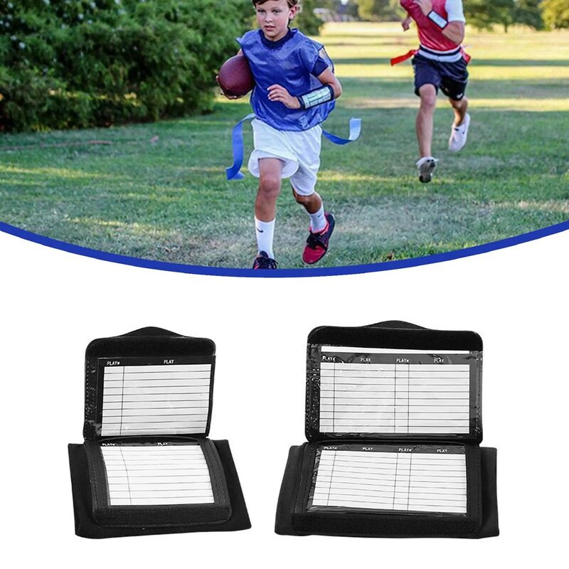 Football Play braccialetti Tactical Handbook Board protezioni per il polso articoli sportivi protezione calcio Rugby cinturino da polso Tactica W0P6
