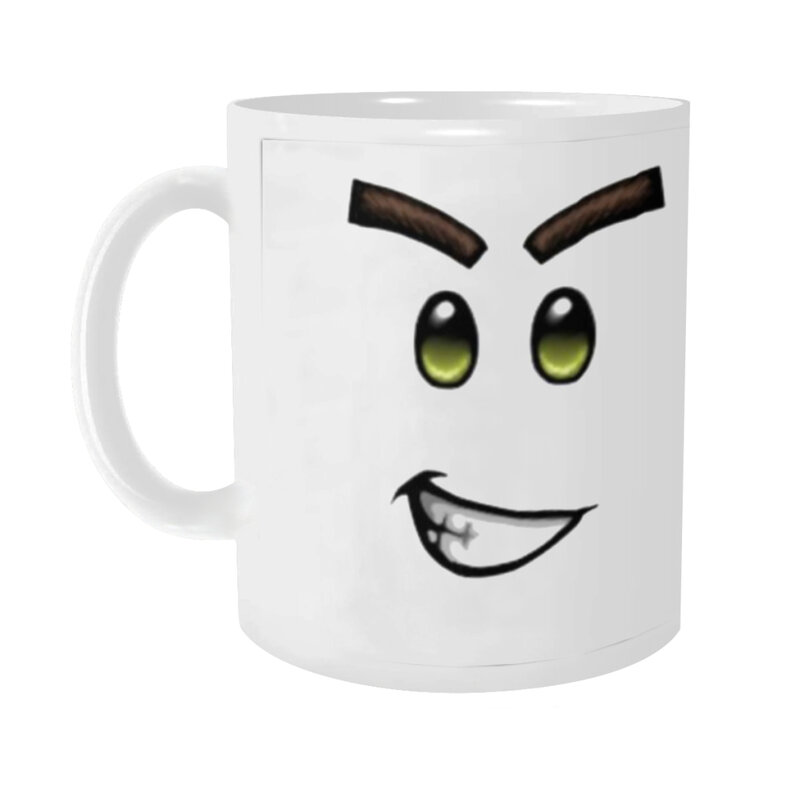 Креативные керамические кофейные кружки Face-Roblox-Fun, чайная чашка, молочные чашки, подарки, посуда для напитков, кофейная посуда