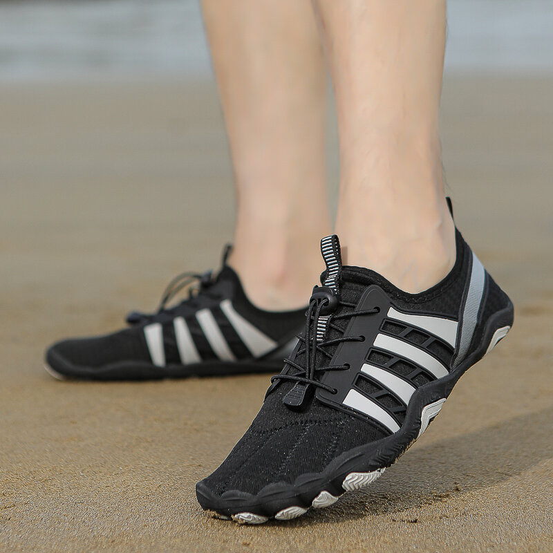 Sepatu renang pantai cepat kering pria wanita, sepatu pantai olahraga lari bersirkulasi udara, sepatu kets air untuk pria dan wanita