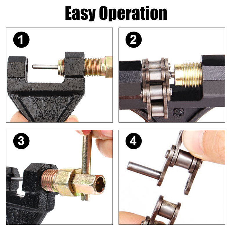 Spanner Link Spanner Baja Karbon Universal Pin Remover 420-530 Alat Perbaikan Chain Breaker Cutter untuk Motor Sepeda ATV