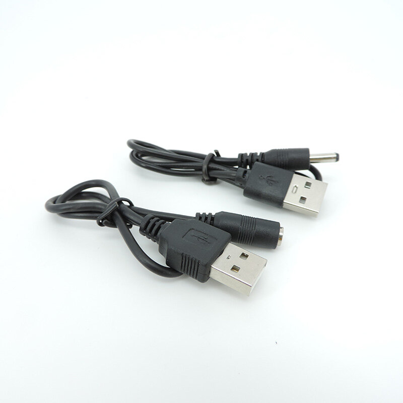 Masculino e Feminino DC Power Jack Cabo, Cabo de carregamento, Extensão, USB A 2.0 macho Plug para 1,35x3,5mm, J17