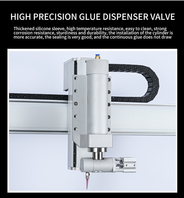 Automatic bench top desktop 3 axis PLC programmable high speed speaker glue dispenser syringe glue dispensing machine