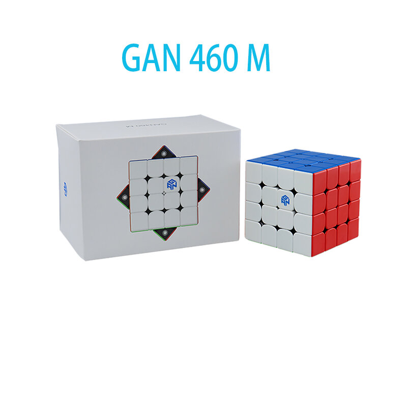 Gan 460 m 4x4 cubo mágico magnético gan 460 m velocidade cubo gan460 m quebra-cabeça cubo 4x4x4 gan 460 brinquedos para ansiedade