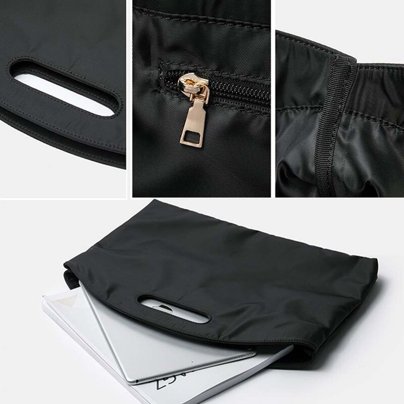 Aktetassen Business Handtas Tekst Patroon Designer Grote Capaciteit Notebook Kantoor Bakken Bag Koppelingen Case Voor Macbook Air Pro 13