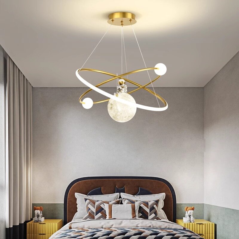Декоративная Подвесная лампа для спальни, светодиодные светильники для комнаты, люстры, потолочные светильники для украшения гостиной
