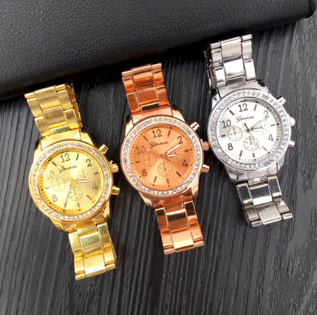 Mode Kristall Zifferblatt Uhr einfache Quarz analoge Armbanduhren für Frau einfache Armbanduhr кварцевый аналог часов