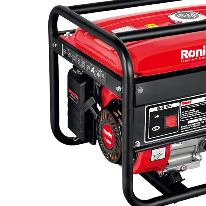 Ronix RH-4705 3000W 15L Generator Bensin Mini Diesel Senyap Portabel Listrik Portabel Pendingin Udara 4 Tak