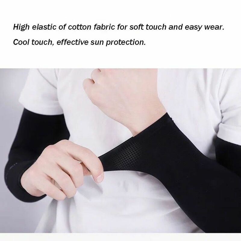 1 paio manicotti scaldamuscoli manicotto sportivo protezione solare UV copertura per le mani scaldino di raffreddamento corsa pesca ciclismo
