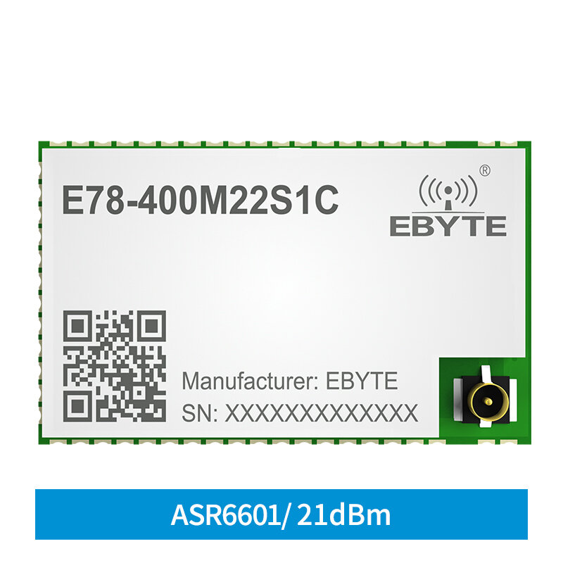 Модуль LoRa 433 МГц 22 дБм ASR6601, беспроводной модуль SX1262 SMD IPEX, защита от помех, дальность действия 6 км