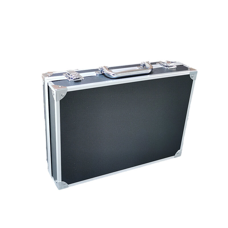 Kotak Alat Aluminium Portabel Kotak Peralatan Keselamatan Kotak Instrumen Kotak Penyimpanan Koper Tahan Benturan Casing dengan Spons
