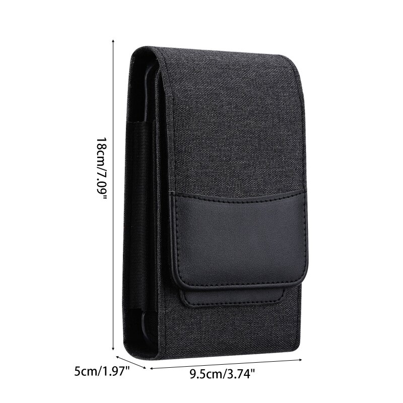 For 13max  Oxford Cloth Pocket Mobile Phone Double Layer Bag E74B