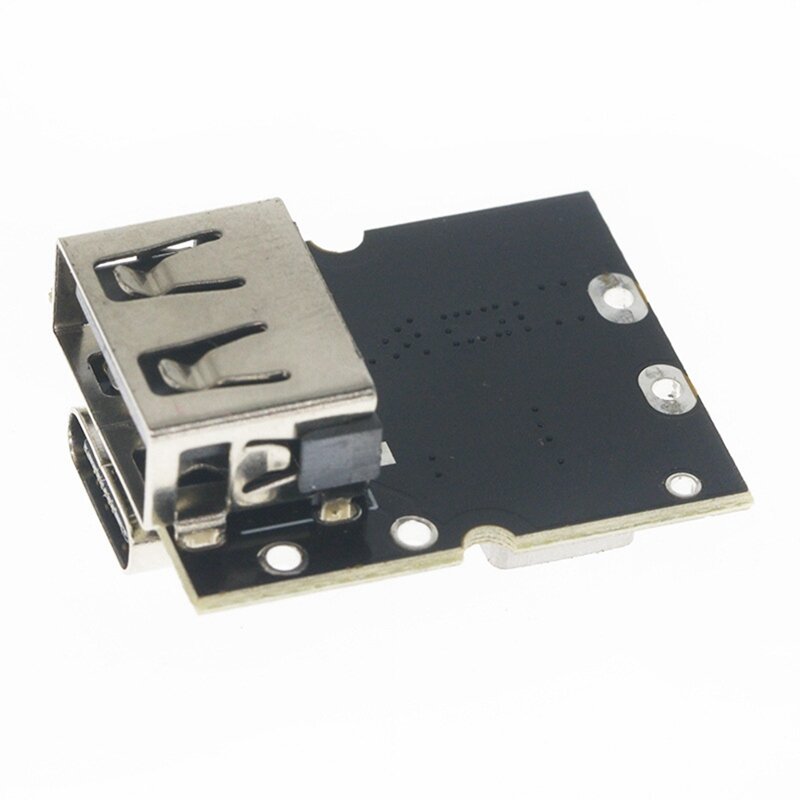 Type-C USB 5V 2A เพิ่มพลังงานโมดูลสเต็ปขึ้นบอร์ดป้องกันการชาร์จแบตเตอรี่ลิเธียมติดตั้งง่าย