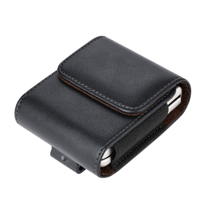 Magnetic Closure Functional Belt Case Storage Phone Pouch with Clip 360 Degree Rotation for Flip Phones